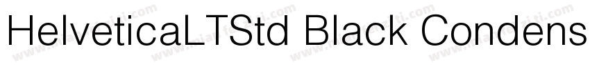HelveticaLTStd Black Condensed字体转换